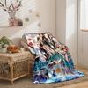 Attack On The Giant Series Flannel Blanket 3D Printed Sofa Blanket Thickened Blanket