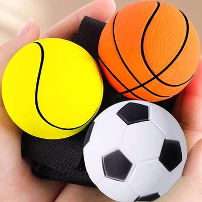 Return Hand Ball Wrist Fitness Balls Sponge Rubber Rebound Ball Outdoor Sports Bouncy Balls