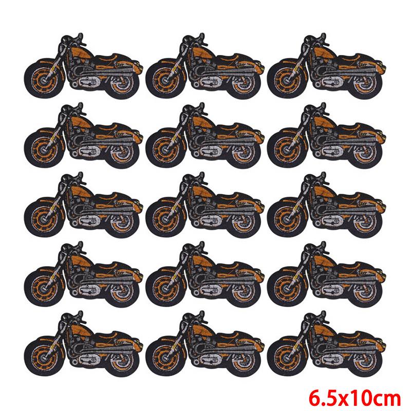 10 Pcs/lot Wholesale Embroidery Patch Iron On Patches For Clothing Patches On Clothes Jackets Decor Applique Sew Supplies