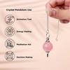 Original Rose Quartz Crystal Stone Ball Pendulum | Natural Love Stone Dowsing Pendulum Meditation Tool | Healing Crystal for Reiki, Chakra Balanc