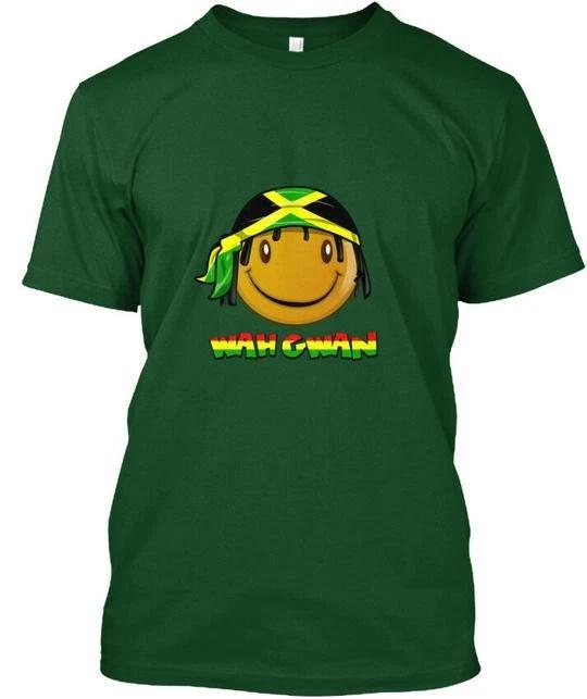 Cute Jamaican Wah Gwan Design TTshirt Made in the USA Size S to 5XL XL
