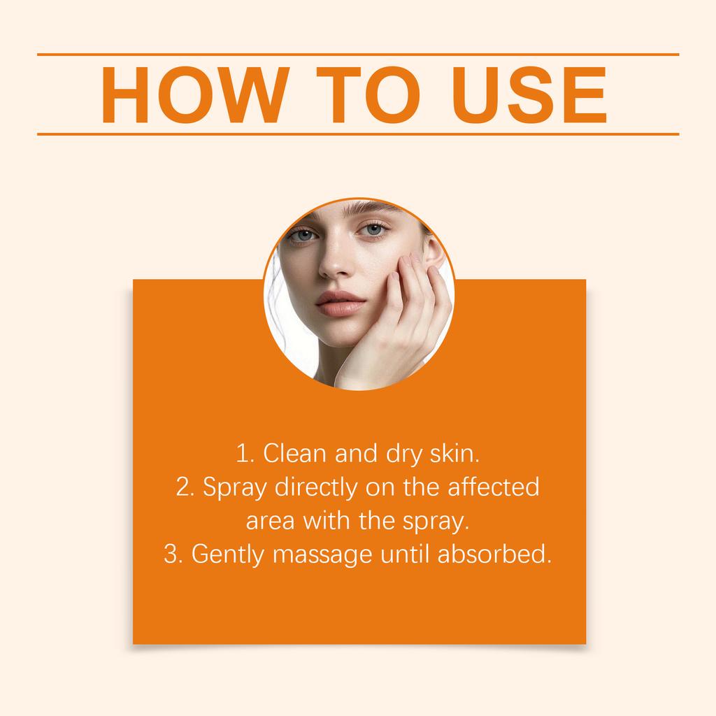 Spray pentru îngrijirea pielii   Hrănire delicată, Pielea corpului netedă și curată, Spray hidratant și lubrifiant 30ml