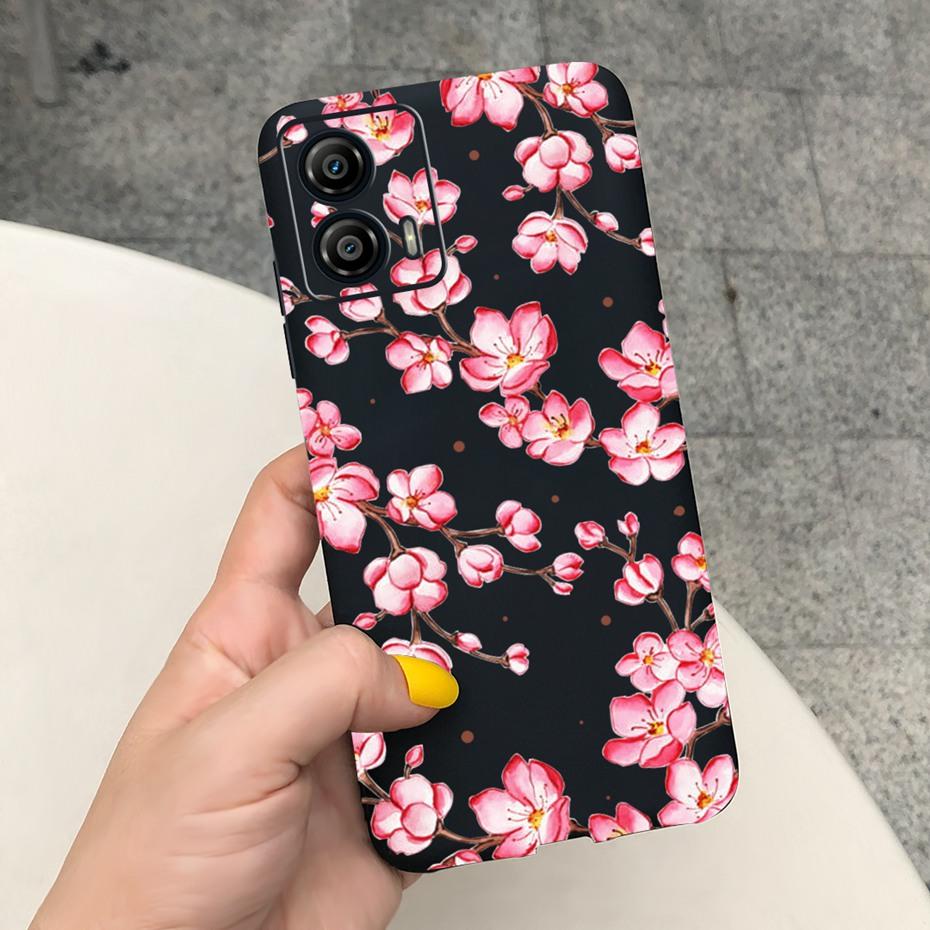 

Phone Case For Motorola Moto G53 G73 5G 2022 Beautiful Flower Pattern Soft Silicon Cases For MOTO G73 MotoG53 XT2335 Moto G73