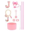10pcs Cup Accessories Set for Stanley 30oz 40oz Tumbler Straw Cover Cap Boot Spill Proof Stopper Letter Keychain Charm Sticker