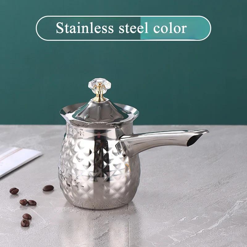 

Чашка для латте-арта из нержавеющей стали с заостренным горлышком, кофейник Taukye Hand, кофейная чашка, кувшин для вспенивания молока, кувшин для латте-арта серебряный