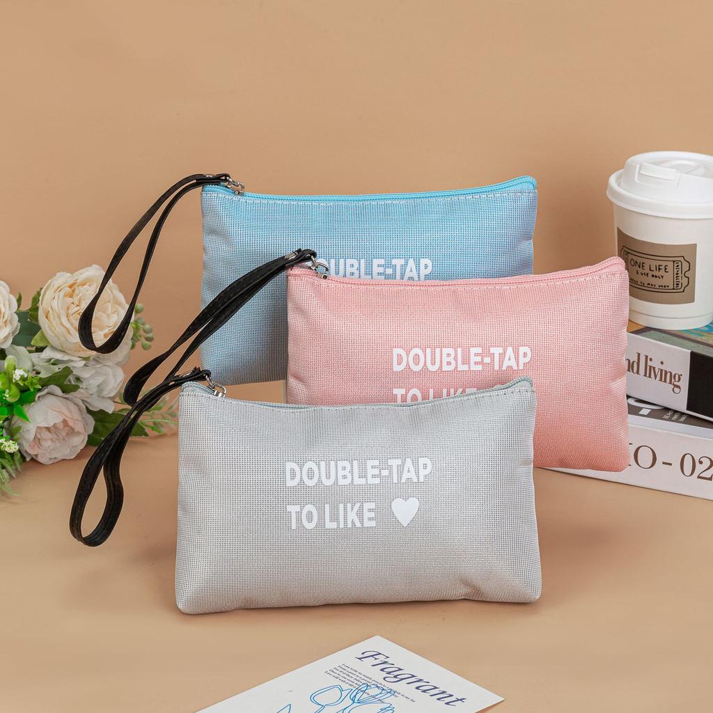 Fashionable Large Portable Capacity Makeup Bag Womens Zipper Washing Pouch