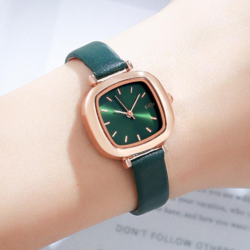 Gedi Retro Small Square Women's Waterproof Casual Watch