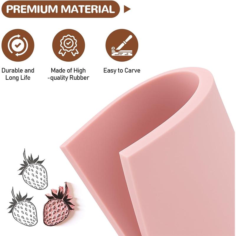 For DIY Stamp Carving Tools Rubber Stamp Making Kit Best Linoleum Block Kit Rubber Stamp Carving Block Complete Crafting Set