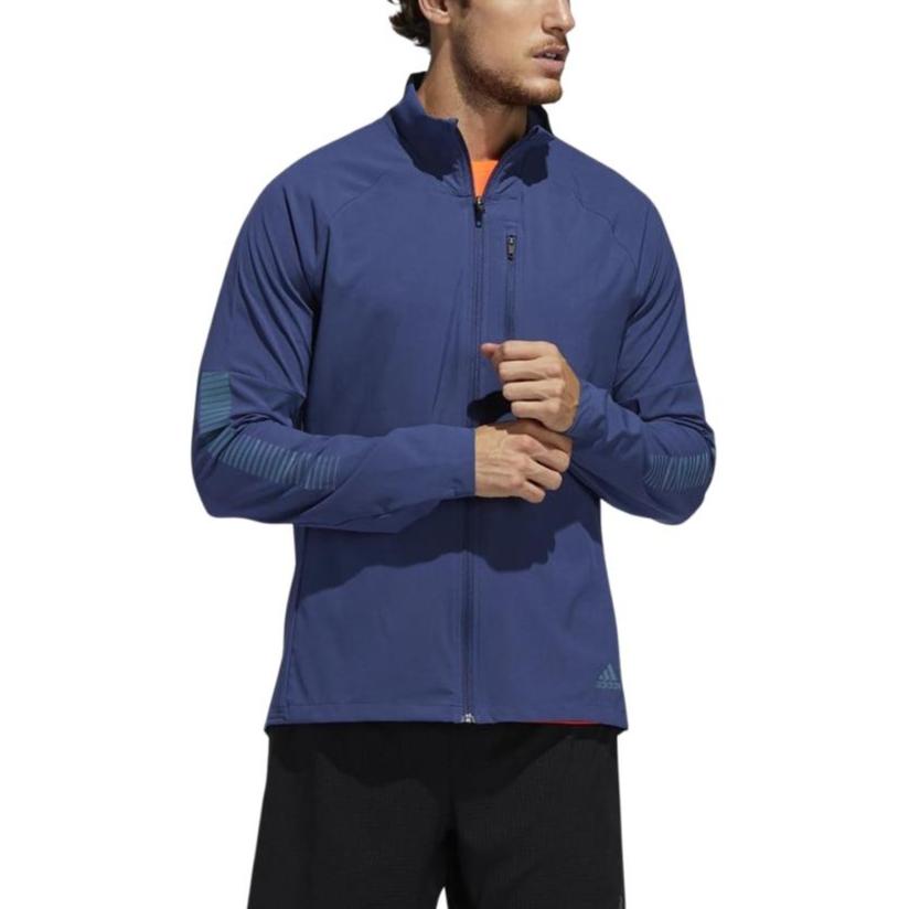 Adidas Jackets Men's Blue Stand Collar Moderate Other FL6829