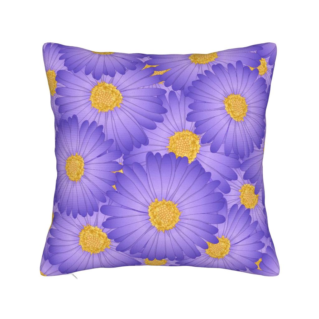 Pastel Daisy Floral Pattern Pillow Case Graphic Pillow Cover For Sofa Couch Bed Living Room Novelty Pillowcases