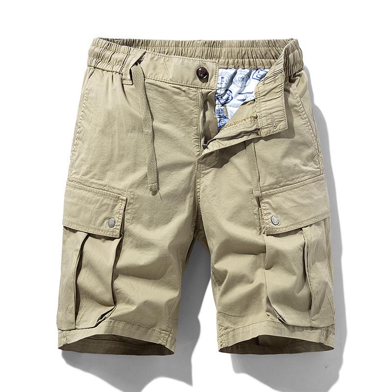 Men's Retro Multi-Pocket Loose Cargo Shorts 079 - Trendy Summer Style