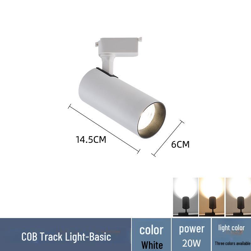 LED Spotlight for Commercial Track Lighting - COB Slide Light