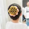 New Child Bowknot Pearl Hair Net Elastic Solid Color Non-Slip Lace Hair Bun for Girl Women Snood Net Hair Accessories