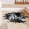 2pcs Pvc 3d Halloween Wall Stickers Scary Hand Decals Wall Posters Mural For Living Room Decor
