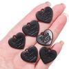 10 etichette acriliche con ciondolo a forma di cuore d'amore per la realizzazione di gioielli, orecchini fai da te