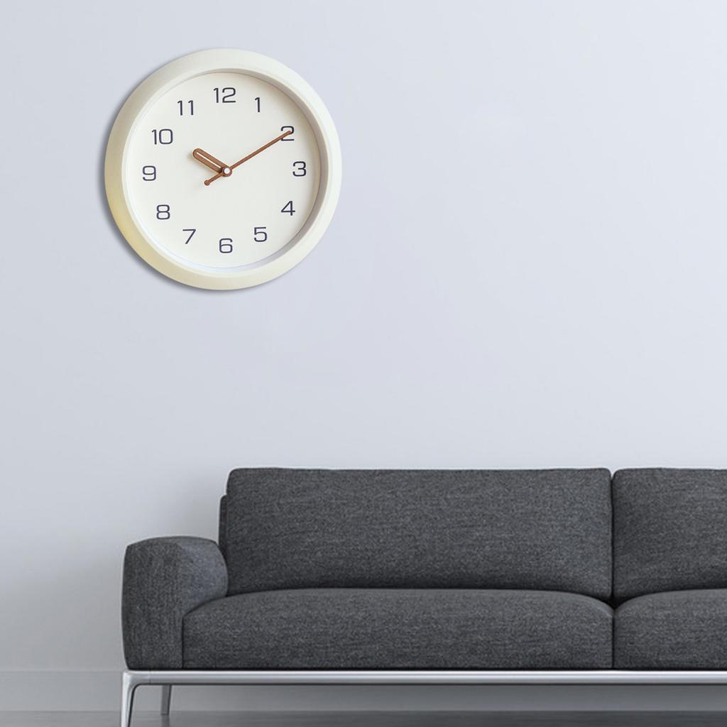 12 Inch Silent Quartz Decorative Wall Clock Non Ticking Battery Operated Round Easy To Read for School