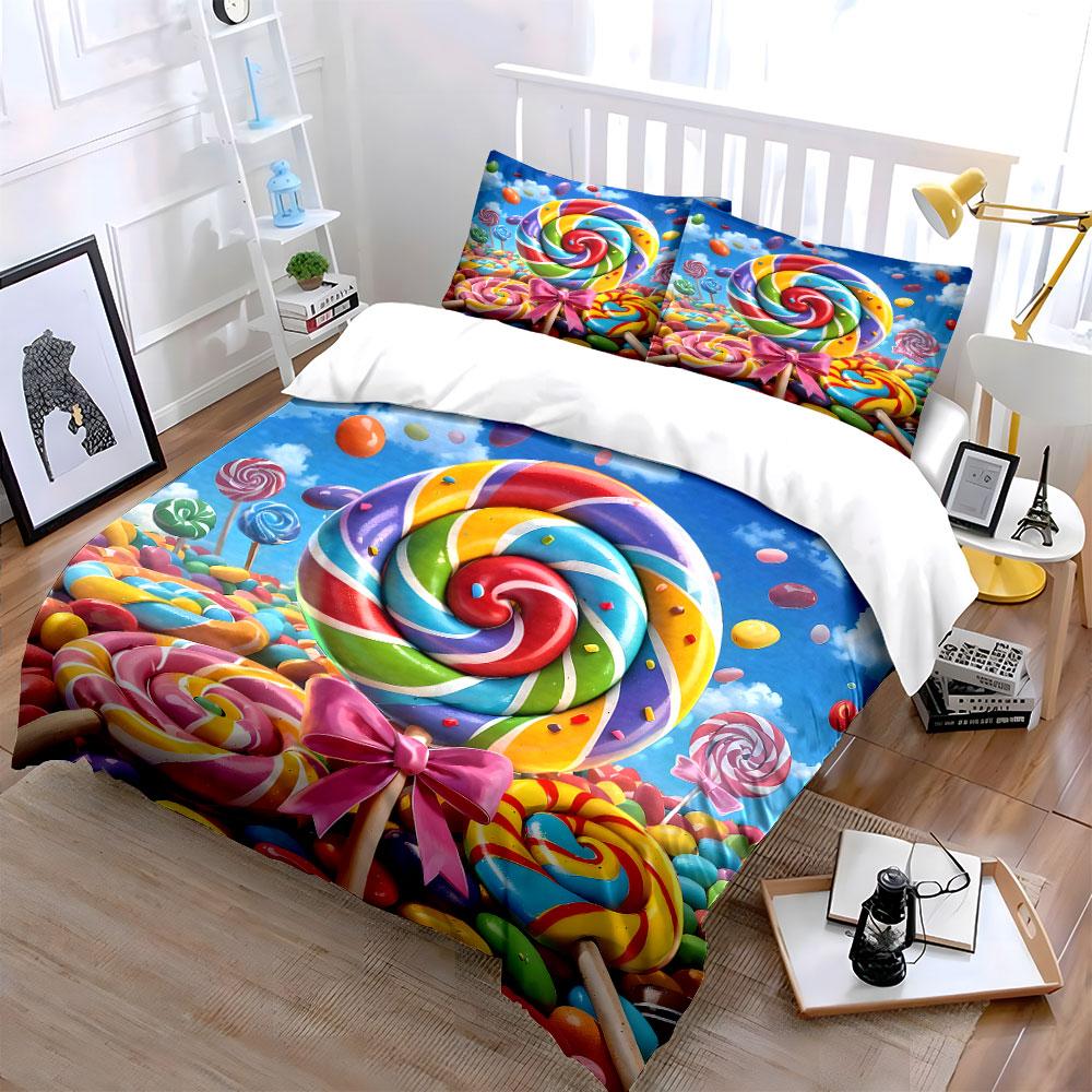 Sweet Candy Wonderland Bliss Bedding sets Duvet covers Pillowcases(1* Duvet Cover 2* Pillowcases without duvet insert)