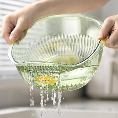 Colador Doble Capa para Cocina, Cesta de Lavado Desmontable, Recipiente Resistente para Limpiar Frutas para Ensaladas