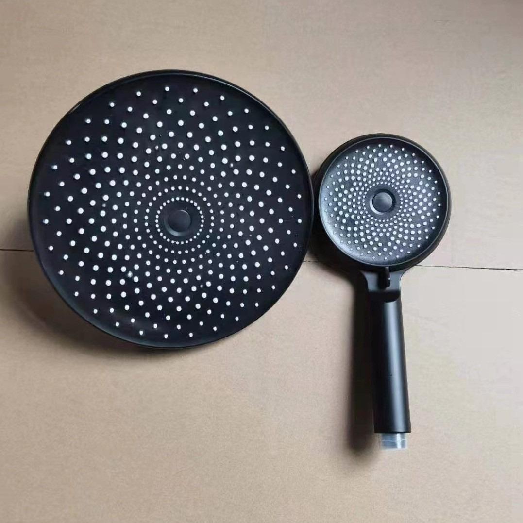 Dark Night Starry Sky Supercharged Handheld Shower Head Household Handheld Silicone Hand Shower Head (as the picture,Plastic)