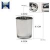 Romantic Black Frosted Glass Candle Holder for DIY Aromatherapy