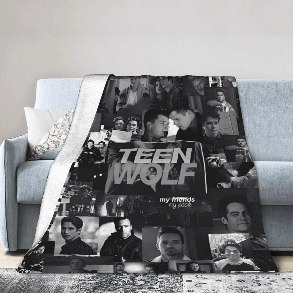 80er Jahre Film Teen Wolf Flanell Überwurfdecken Decken für Bett Reise Super Weich Bettteppich,