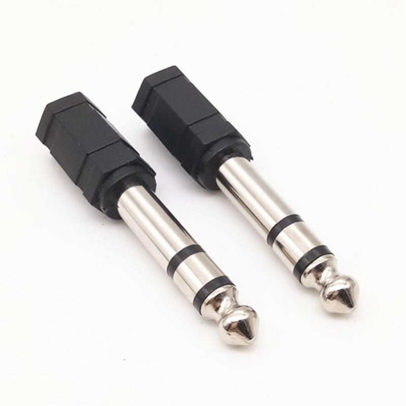 6,5 mm Erkek - 3,5 mm Dişi Ses Adaptörü - Büyük - Küçük Mikrofon Konnektörü