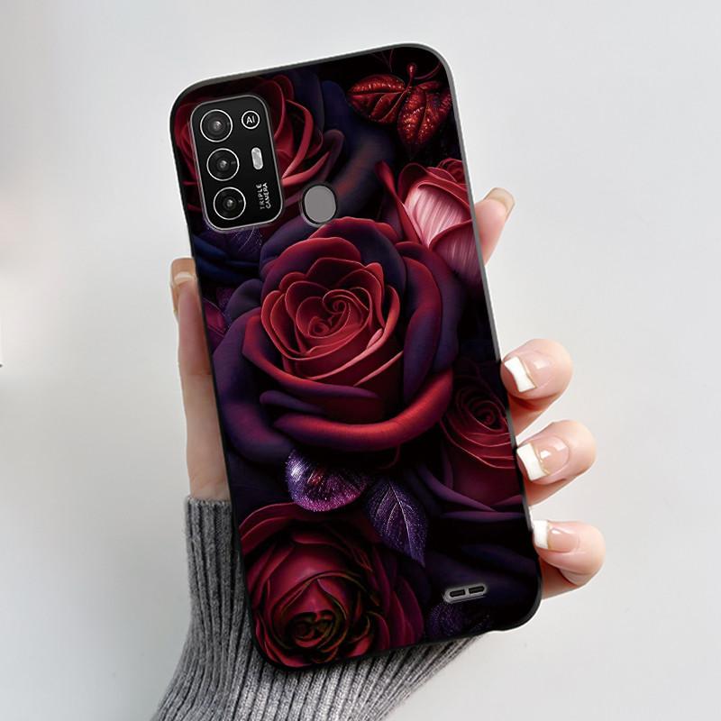 Für ZTE Blade A52 Hülle Für ZTE BladeA52 Rückabdeckung Silikon Weich Schwarz TPU Luxus Drache Niedlich Cool Jungen Mädchen Stoßfänger Handyhülle