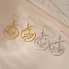 My Shape Moon Drop Earrings for Women Girl Stainless Steel Holding the Moon In Hand Star Dangle Earrings Jewelry Gifts Wholesale