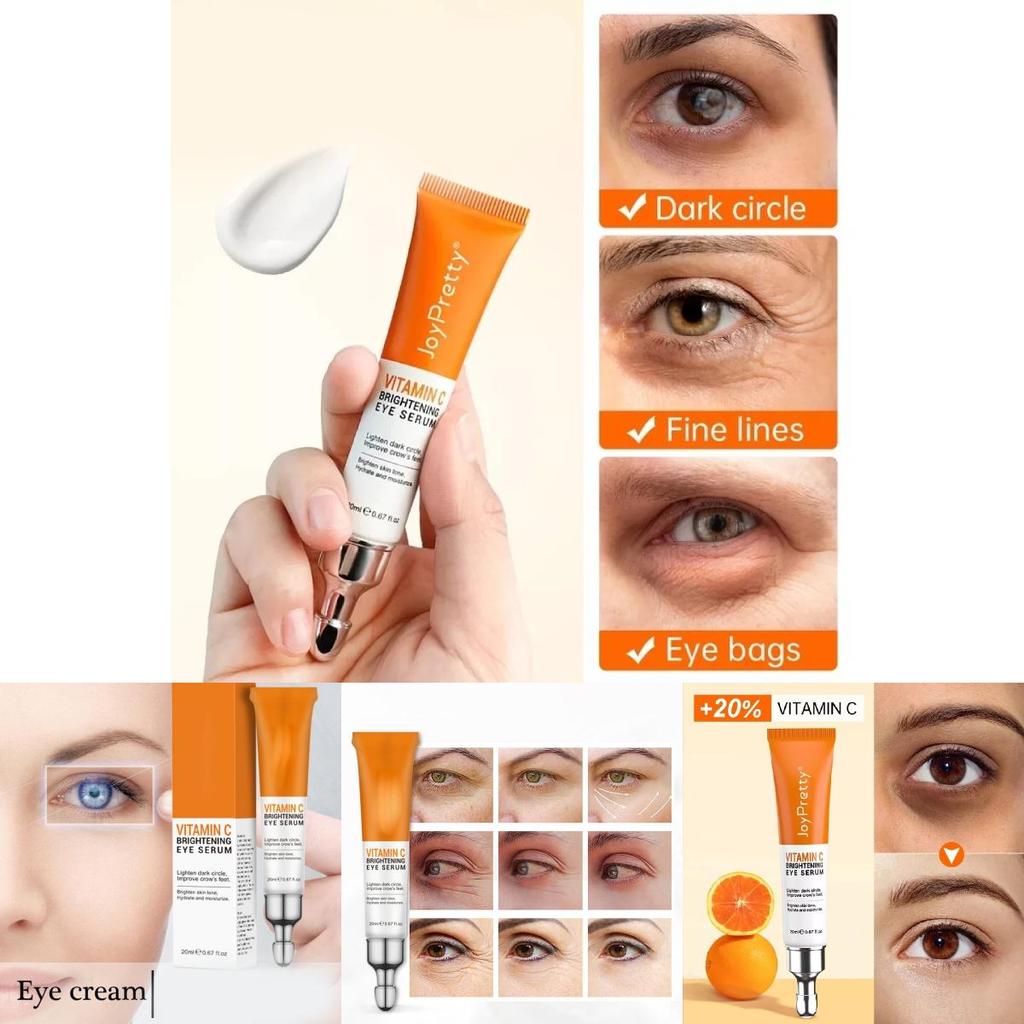 Vitamin C Brightening Eye Serum For Dark Circles Puffiness And Fine Lines In 20ml
