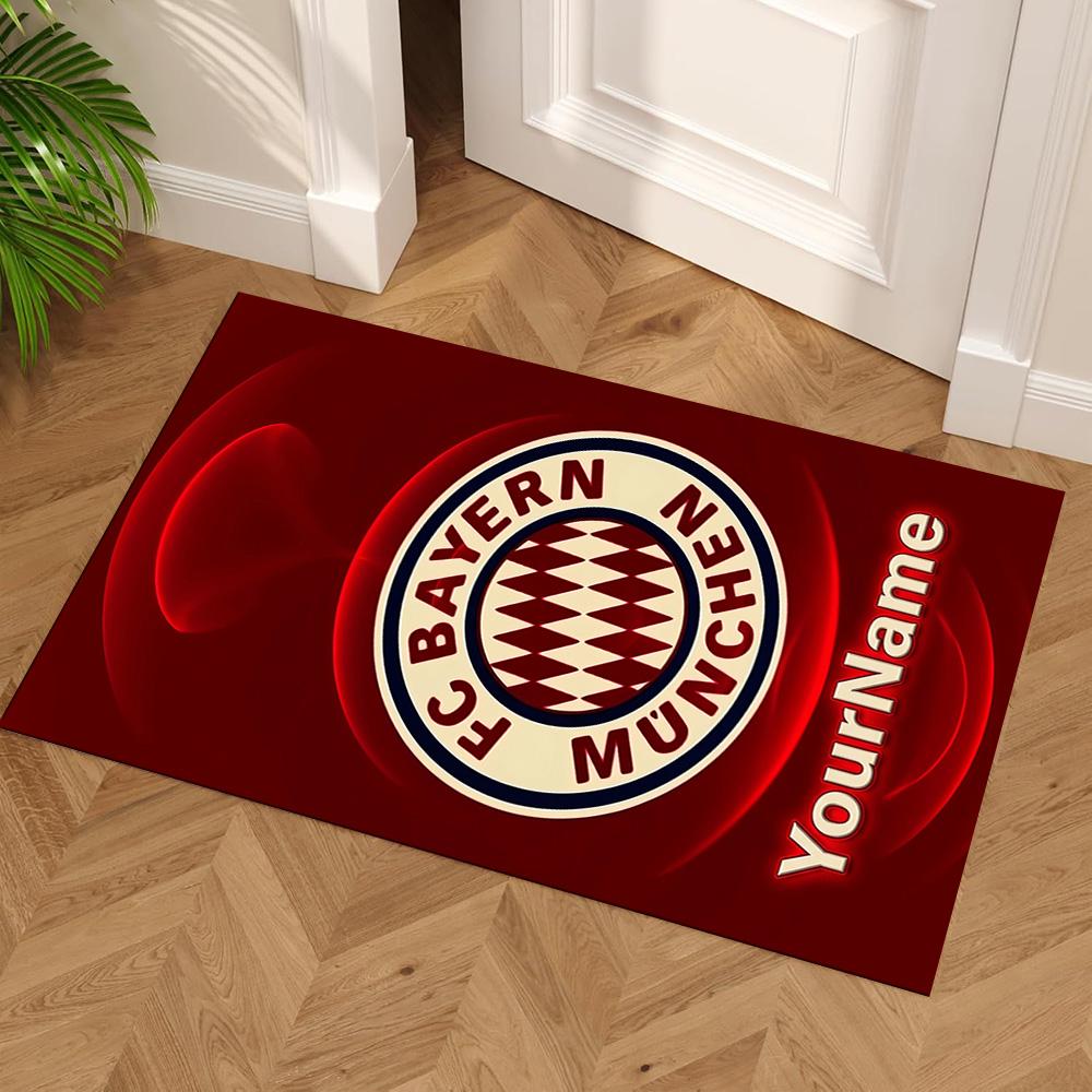 Bayern Munich Customized Name Area Rug Suitable for Living Rooms Study room Playrooms Entryway Anti-slip Rug Decorate Offices Gift for Festivals