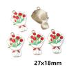 10Pcs Enamel Graduation Hat Charms Pendant for Necklaces Earrings DIY Jewelry Making Decorations Accessories Findings