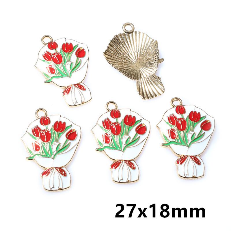 10Pcs Enamel Graduation Hat Charms Pendant for Necklaces Earrings DIY Jewelry Making Decorations Accessories Findings