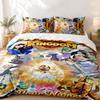 Cookie Run Kingdom Custom Name 3pc Set Perfect for Bedroom Use Comfortable Bedding Set Includes a Duvet Cover and Two Pillowcases Ideal Birthday or Ch