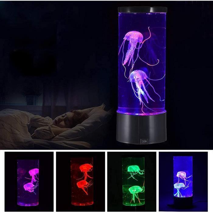Lampe - Méduse Aquarium - LED - Rechargeable USB - 7 Couleurs Changeantes