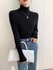 Ladies' Slim Fit Cashmere Sweater - Autumn/Winter High Neck Pullover Knitwear