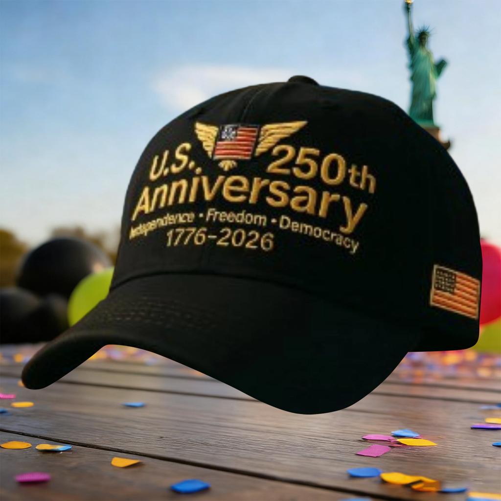 America's 250th Anniversary Embroidered Hat | Stylish & Versatile