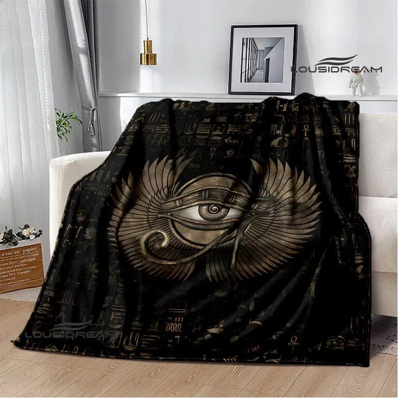 3D Egyptian Pharaoh Oracle Black Cat Printed Blanket Warm Flannel blankets Home bed linings blankets for beds Birthday Gift