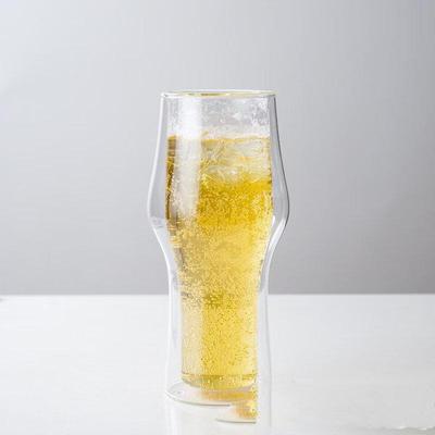 Doppelwandige Glas Bierkrüge