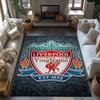 Liverpool Personalisiertes Textbereichs-Teppichdesign für Schlafzimmer Küche Außenbereich Raum dekorieren Rutschfester Teppich Büro Heimdekoration Perfektes Geschenk für Frauen/Männer