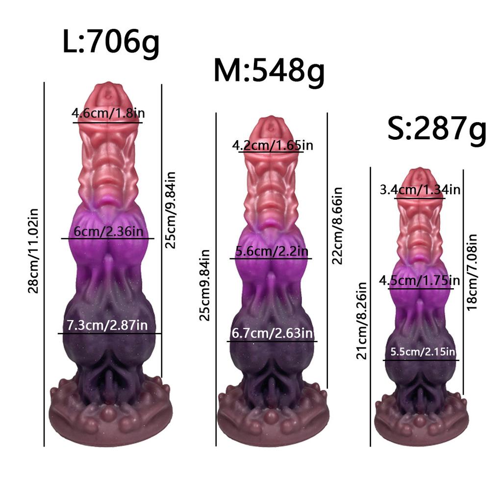 Colored Silicone Glow In The Dark Dildo For Men And Women's Sexual Products
