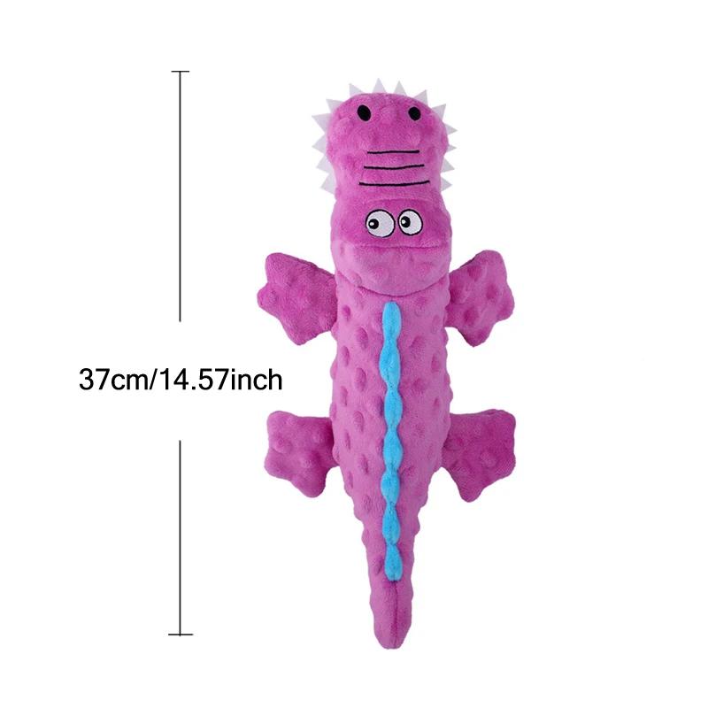 New Dog Toy Soft Plush Pet Dog Squeaky Chew Toys Stuffed Crocodile for Small Large Dogs Cat Cute Interactive Squeak Toy Durable