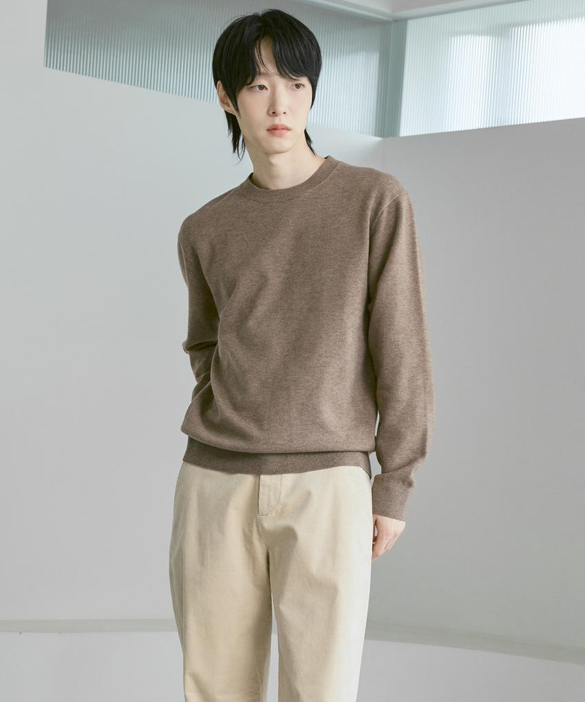 210EDIT Men'S Corduroy Semi-Wide Pants [Light Beige]_Zf4Pt190