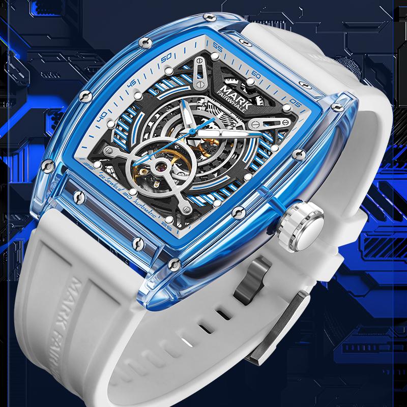 MARK FAIRWHALE new watch men hollow fashion trend mechanical watch waterproof glow-in-the-dark men's watch