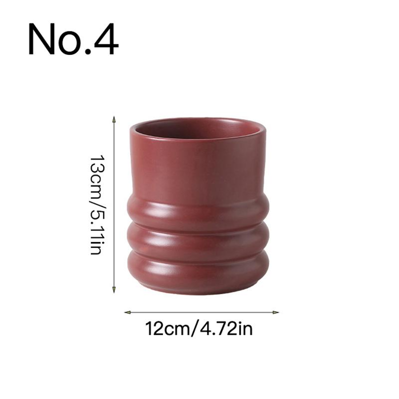 Ghiveci de flori cerc creativ, oală suculentă, vas de ceramică, decorare pentru acasă, ornamente de birou, decorare pentru grădină, vas de plante bonsai