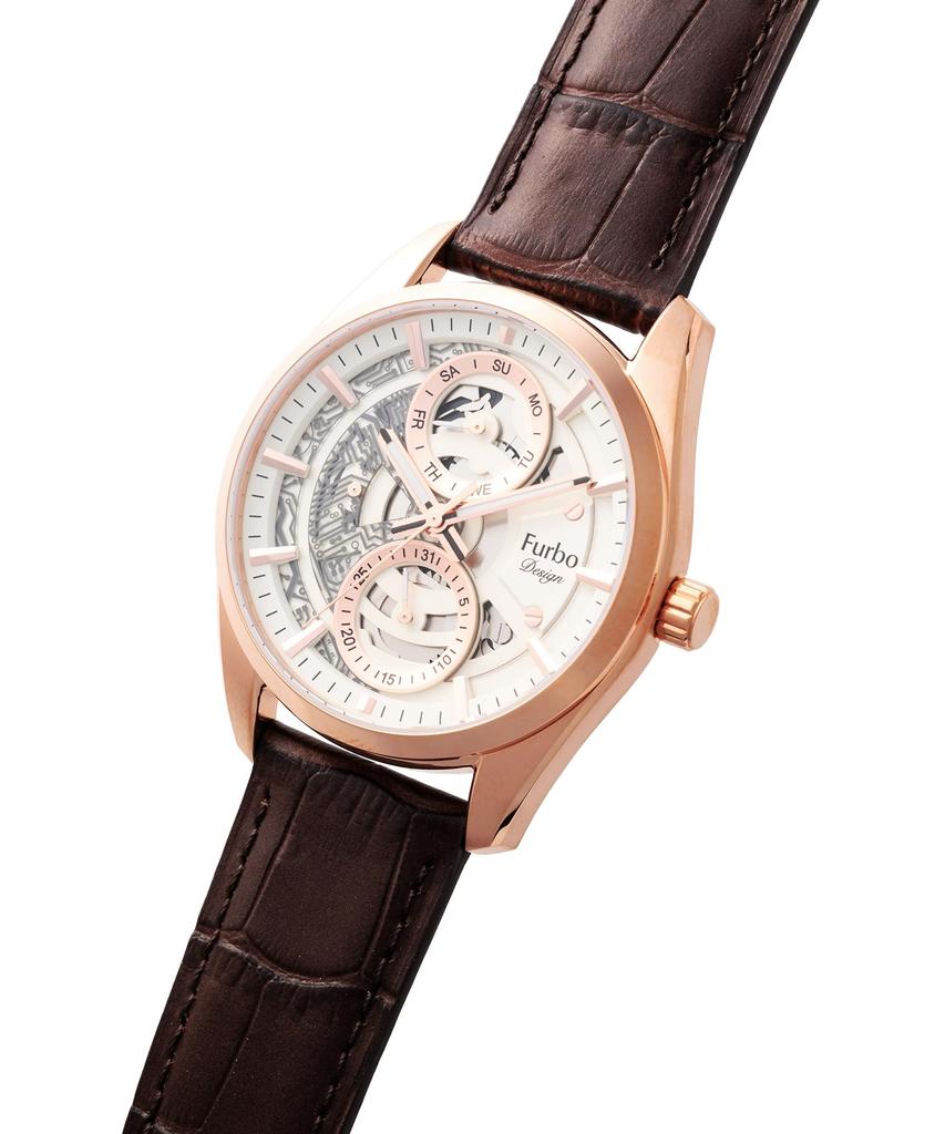 Brown Watch [Fulbo Design] NF05W-PGBR Men's