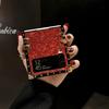 Samsung Z Flip7 Light Luxury Glitter Case: Full Coverage, Anti-fall, Flip5 Compatible, Square Design.