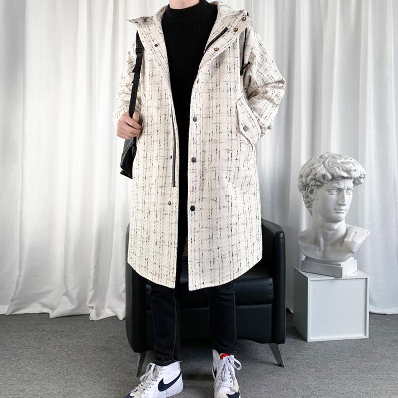 ROMON Trench da uomo casual da lavoro di media lunghezza