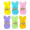6pcs Tray Decoration Set Easter Decoration Dining Table Decoration Wooden Crafts Decoration