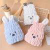 1PC Creative Rabbit Design Hair Drying Cap, Cute Cartoon Hair Towel For Bathroom, Elastic Super Absorbent Shower Cap