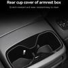 For Kia EV9 2025 2025 TPE Armrest Rear Water Cup Holder Storage Box Tray Organizer Car Interior Accessories Black
